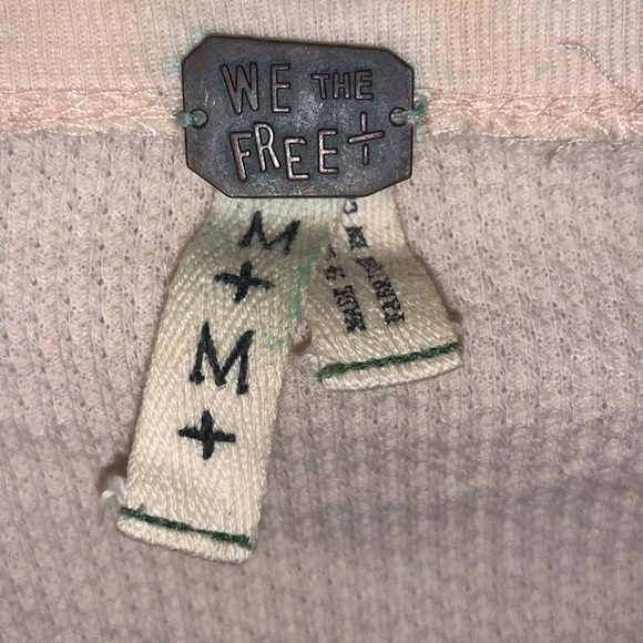 We The Free light pink/peach long sleeve shirt - Picture 3 of 4